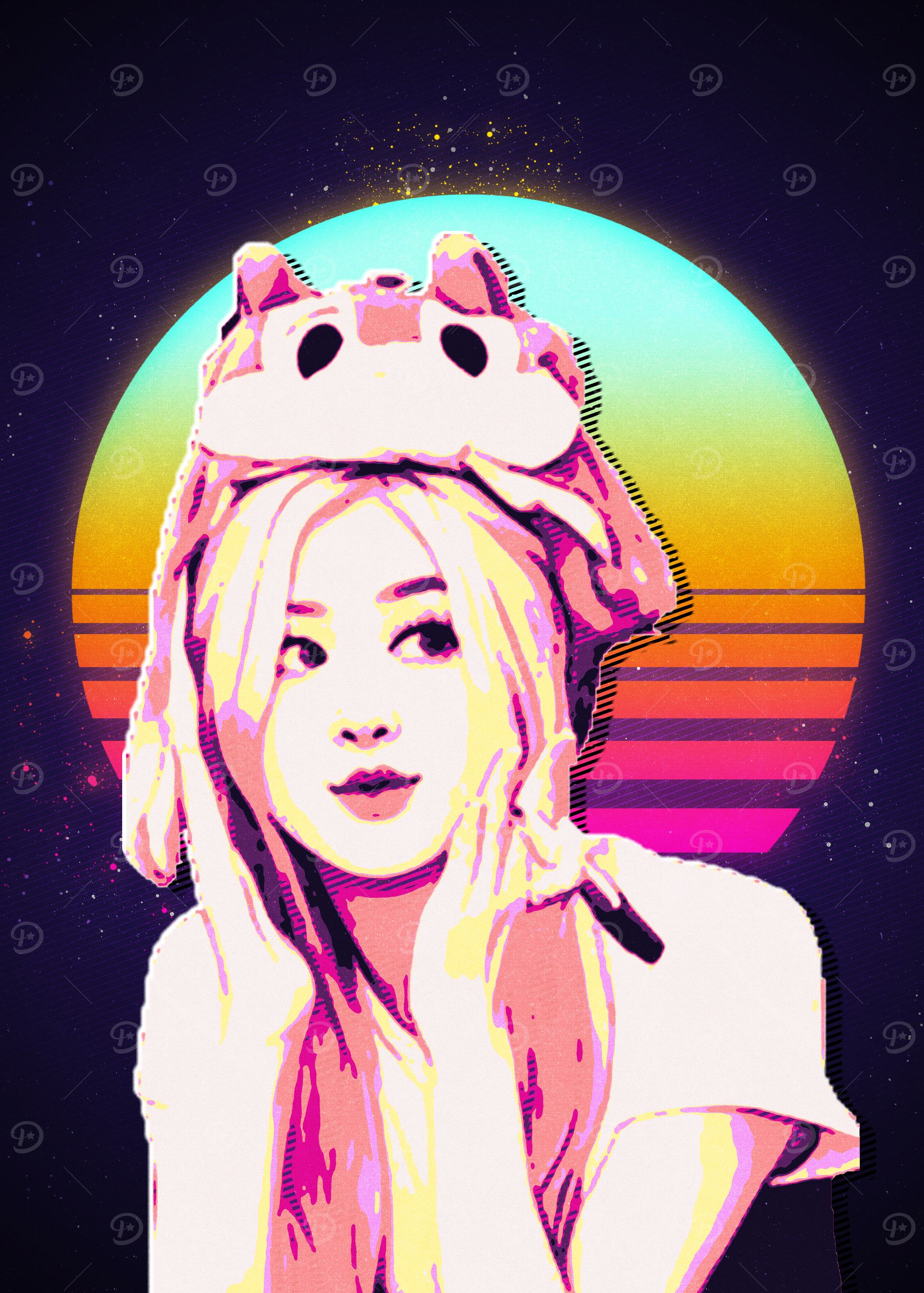 Retro Pop Art Portrait