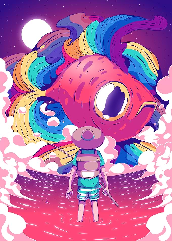 Giant Fish & Fisherman