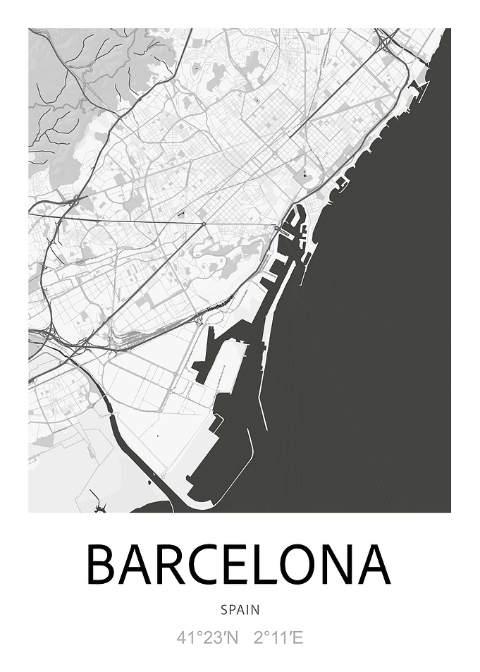 Barcelona City Map