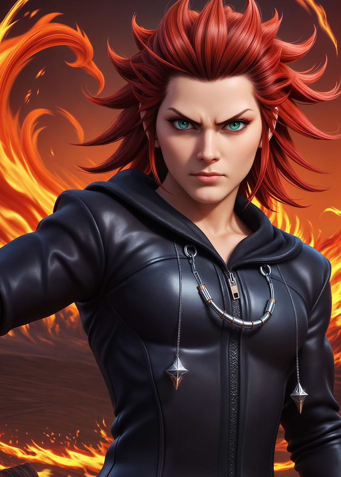 Burning Red Head