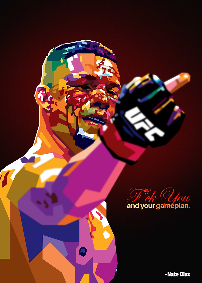 Nate Diaz Pop Art