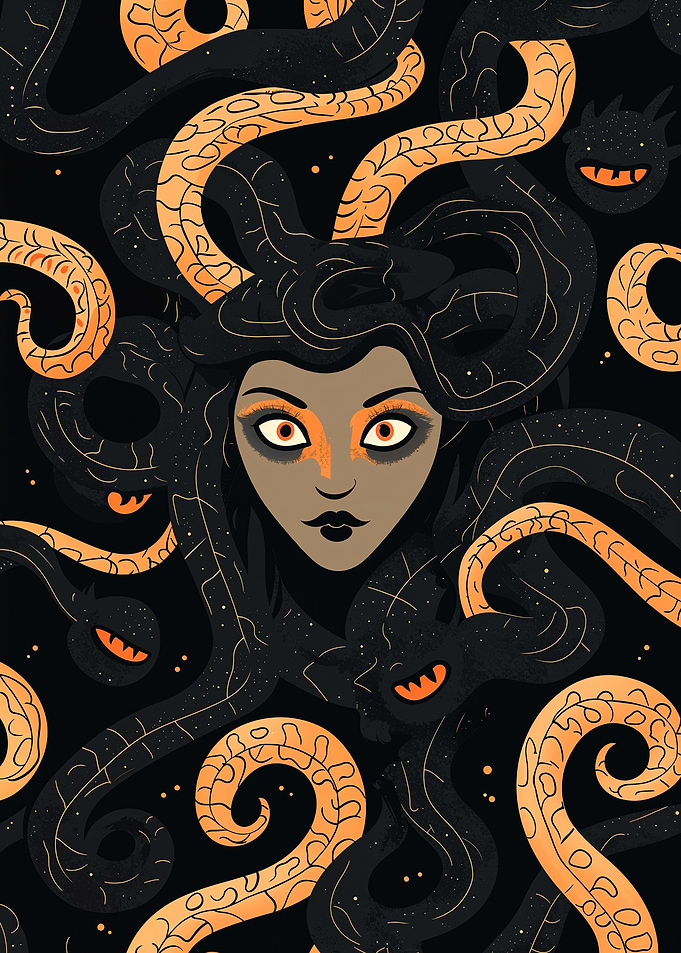 Medusa with Snakes