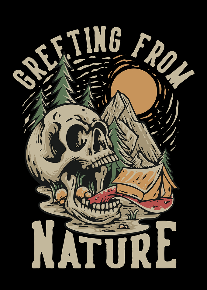 Greetings From Nature Skull