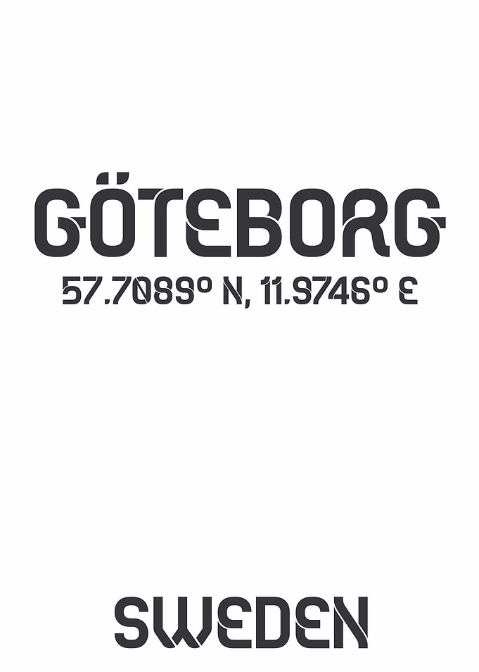 Gothenburg, Sweden Coordinates