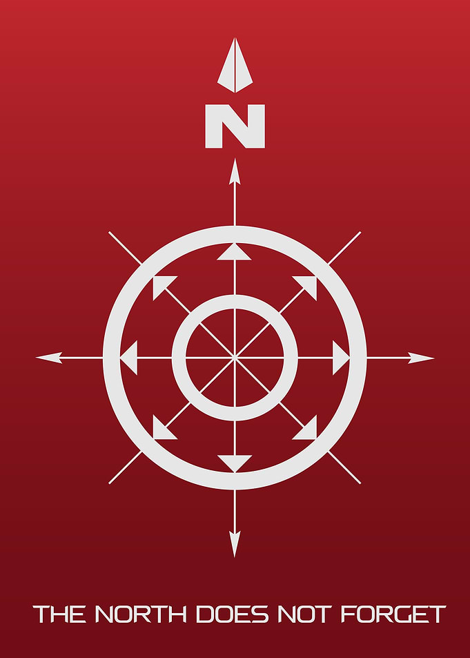 Traditional North SIgn