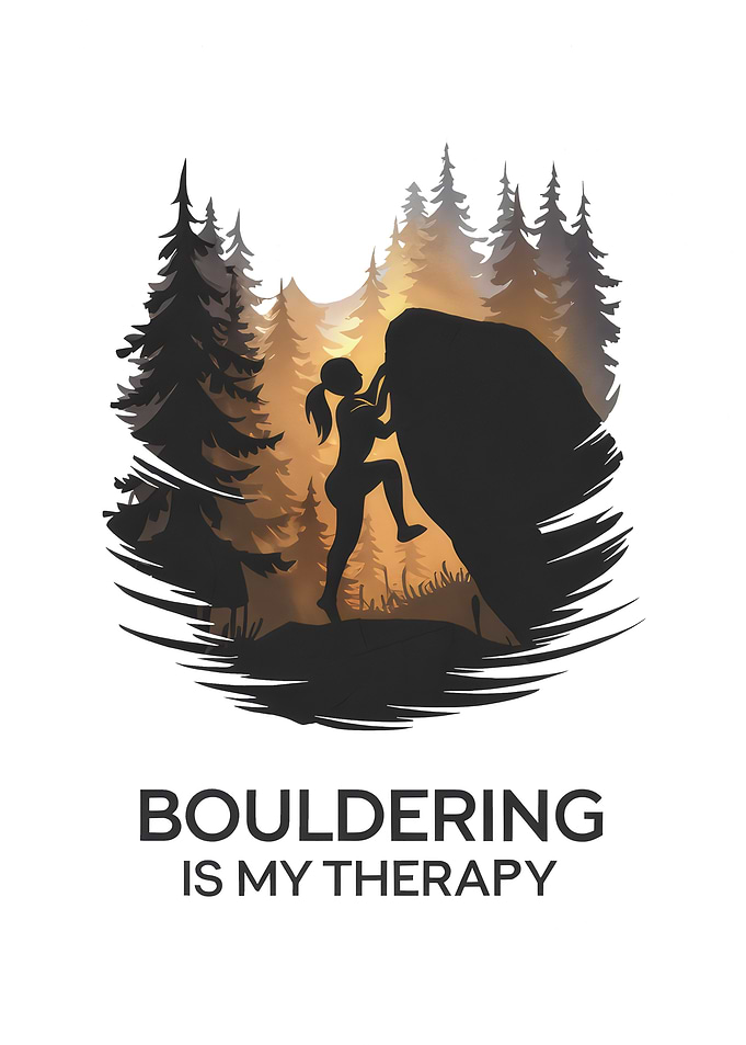 Bouldering is My Therapy - Outdoor Climbing