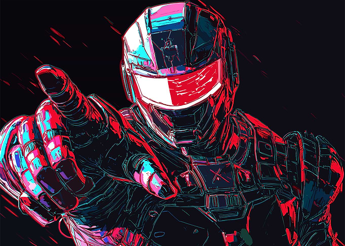 Cyberpunk Soldier