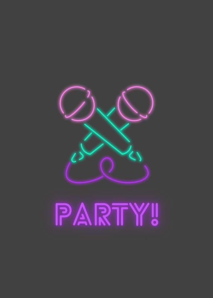 Neon Party Sign
