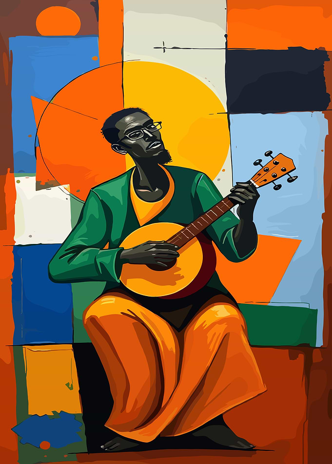 Man Playing Guitar