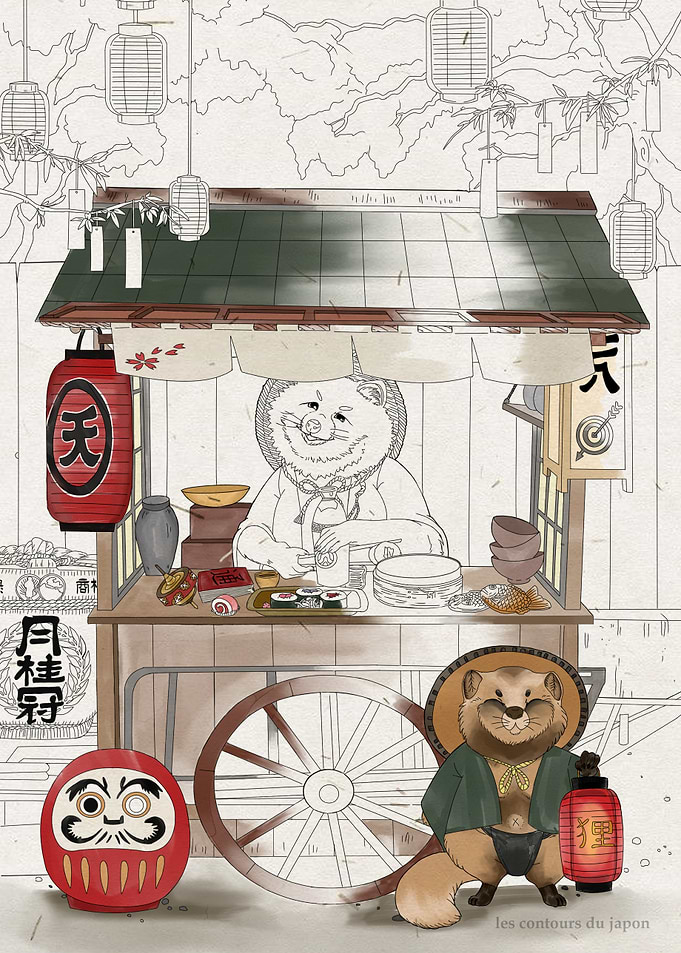 Japanese Street Food Stand