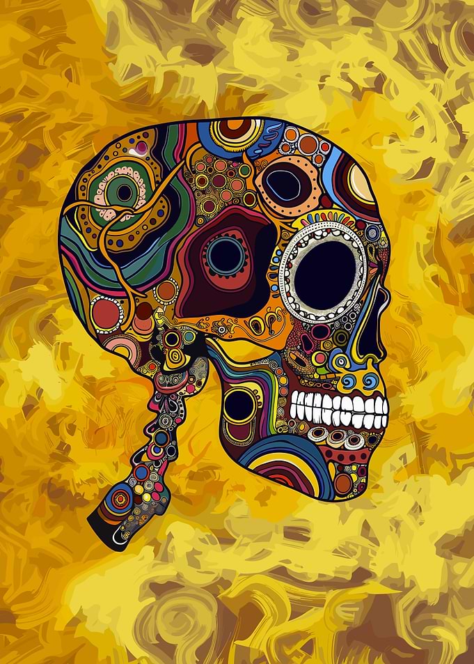 Original Sugar Skull Art