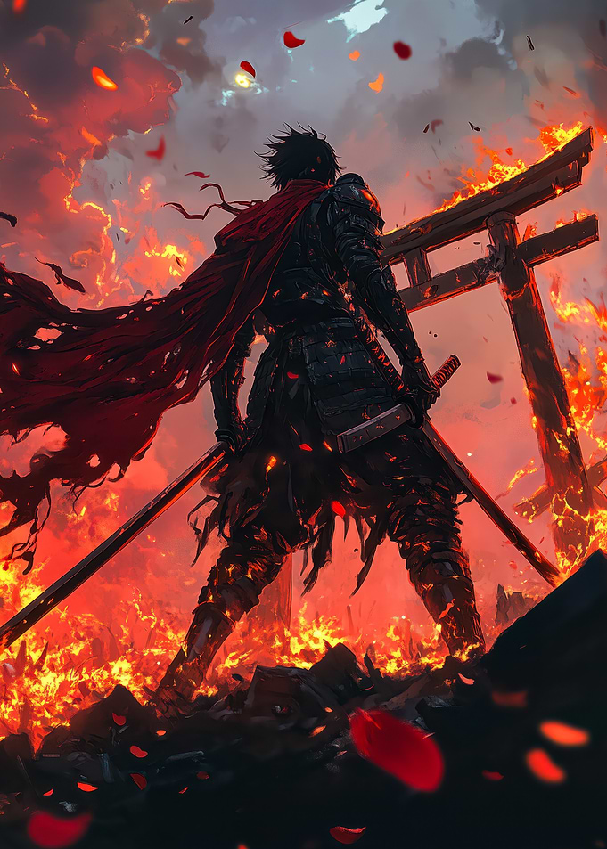 Samurai in Flames