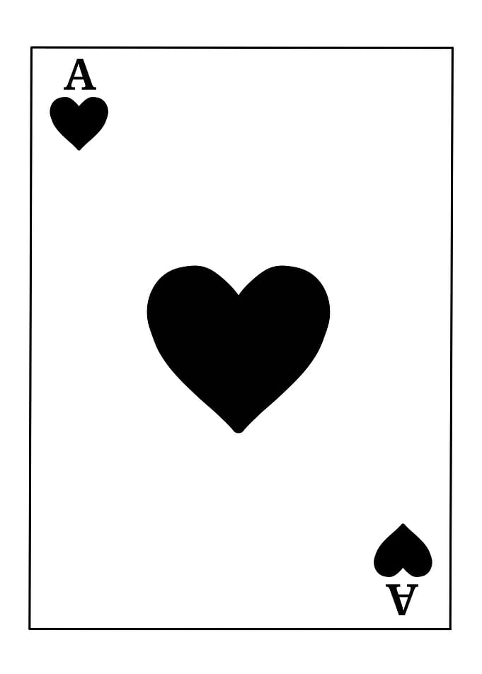 Ace of Heart Playing Card