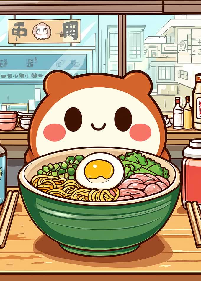 Cute Kawaii with Ramen