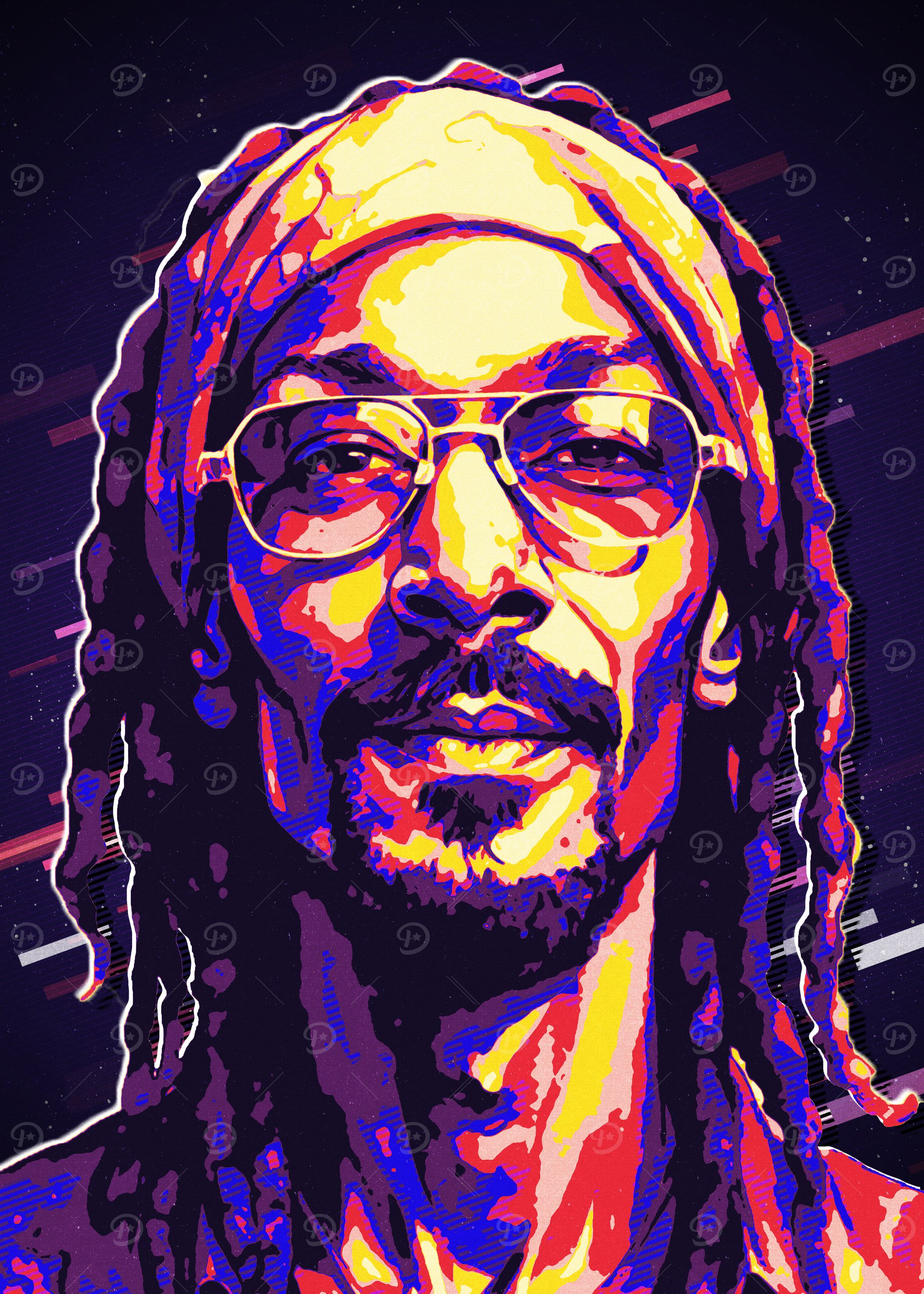 Snoop Dogg Pop Art Portrait