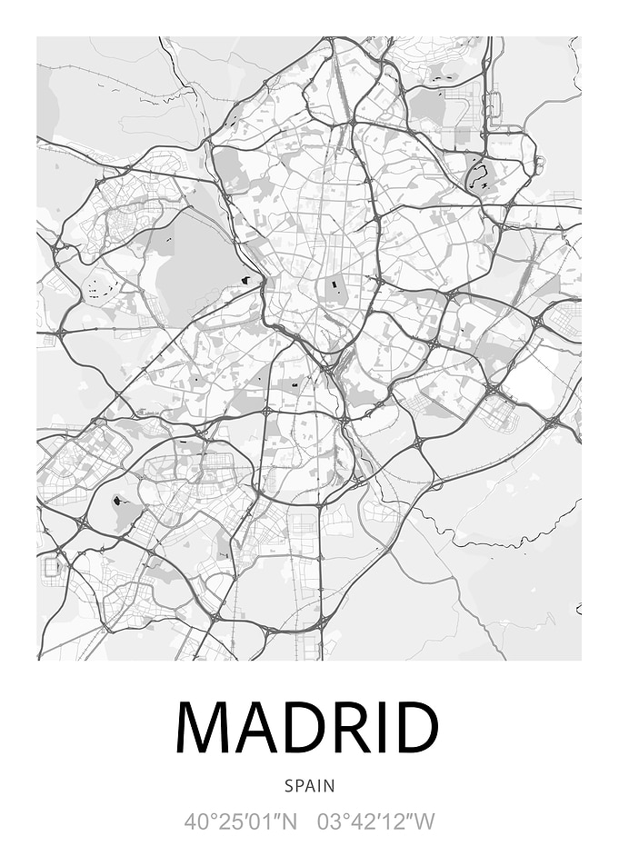 Madrid City Map