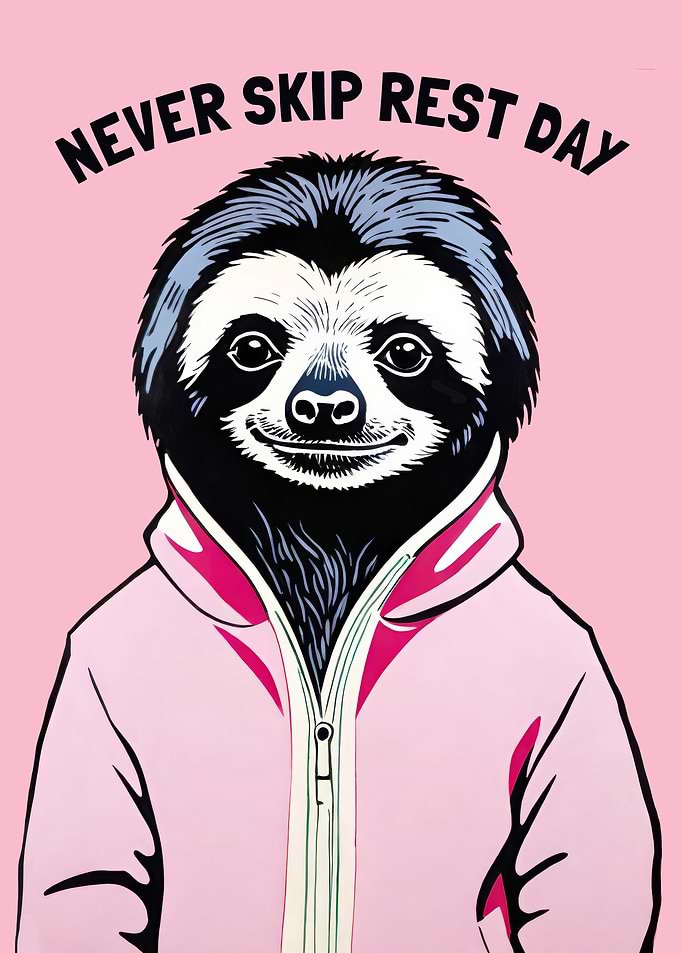 Sloth Rest Day Poster