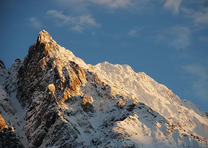 Snowy Mountain BC Peak