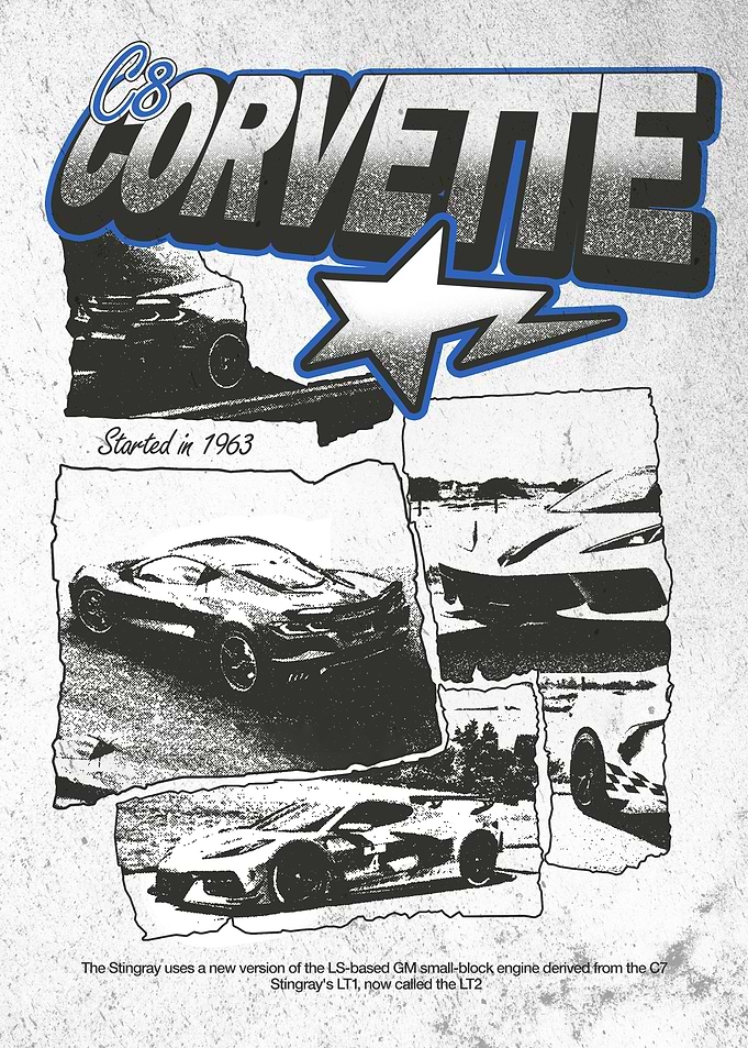 C8 Corvette Grunge Style