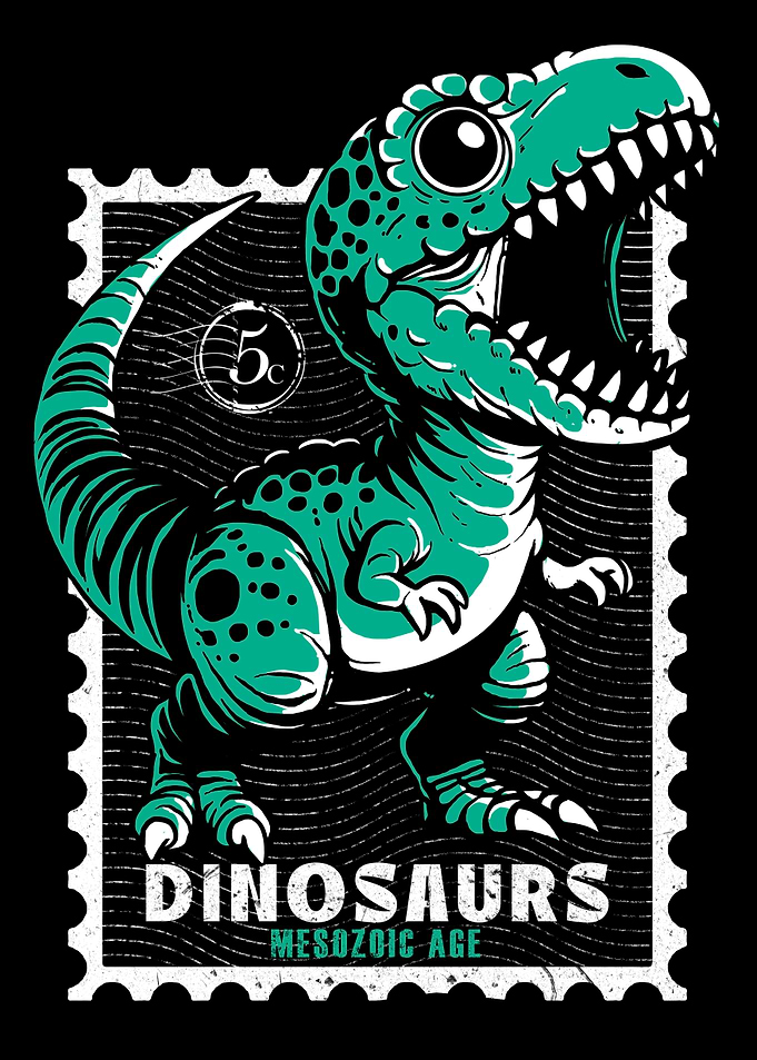 Dinosaur Postage Stamp