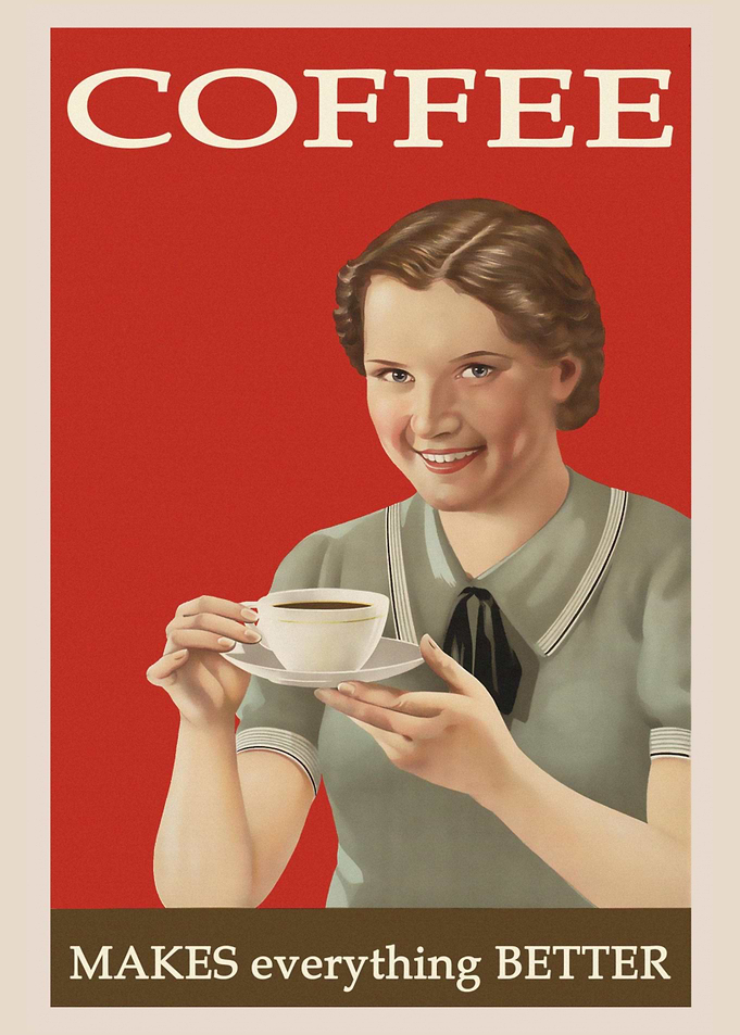 Coffee Vintage Retro Poster