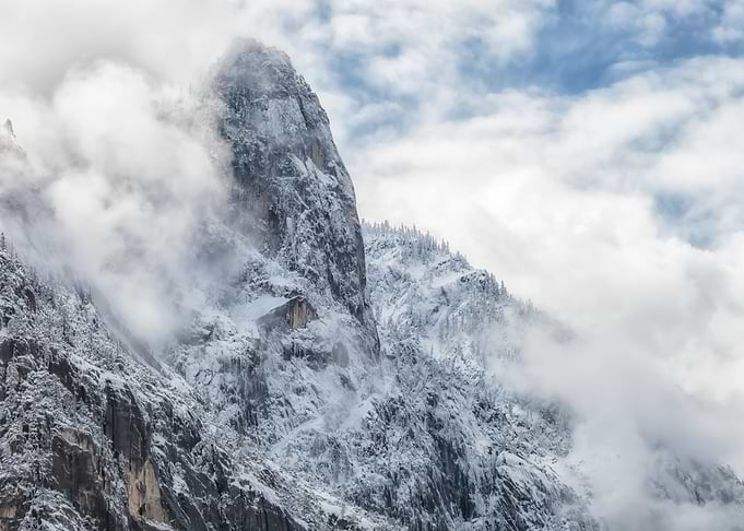 Snowy Mountain Peak