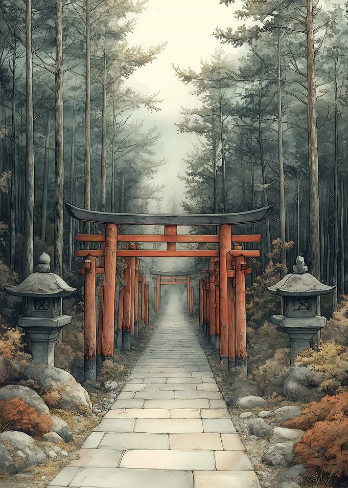 Japanese Shrine Path