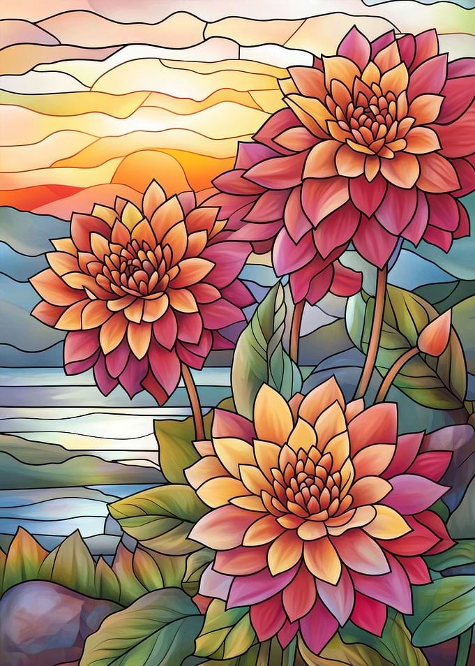 Dahlia Sunset