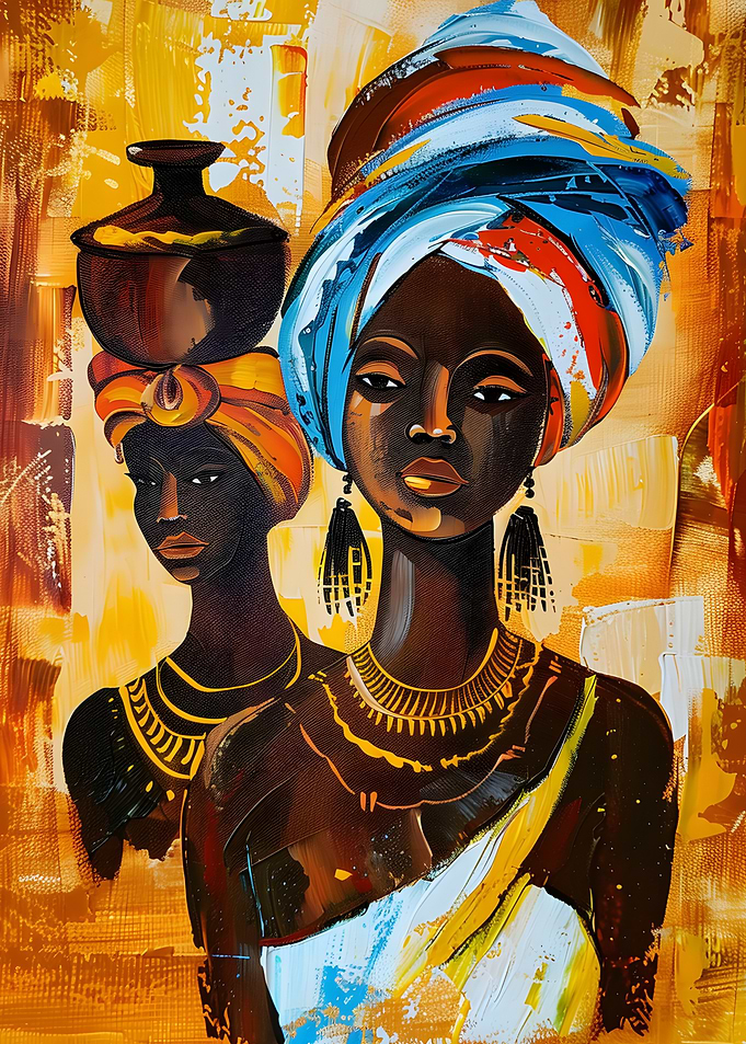 African Women Painting