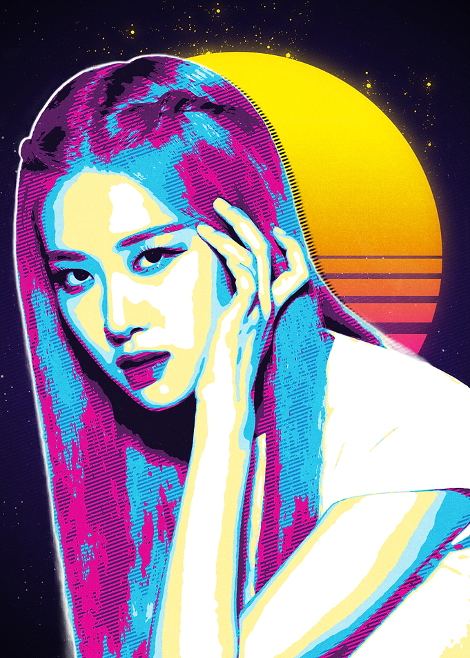 Retro Pop Art Portrait