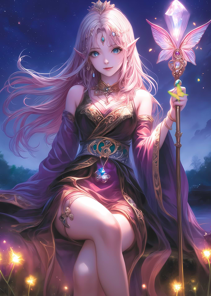 Anime Girl Elf Princess