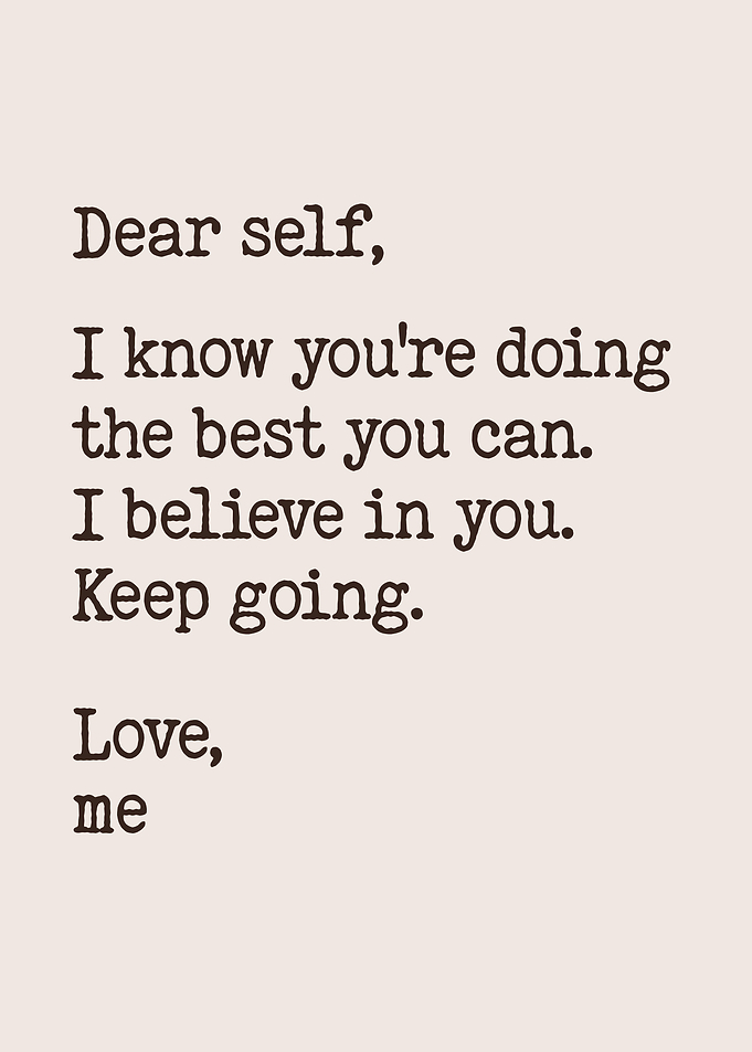 Encouraging Self-Love Note Encouragement Wall Art for Home and Office