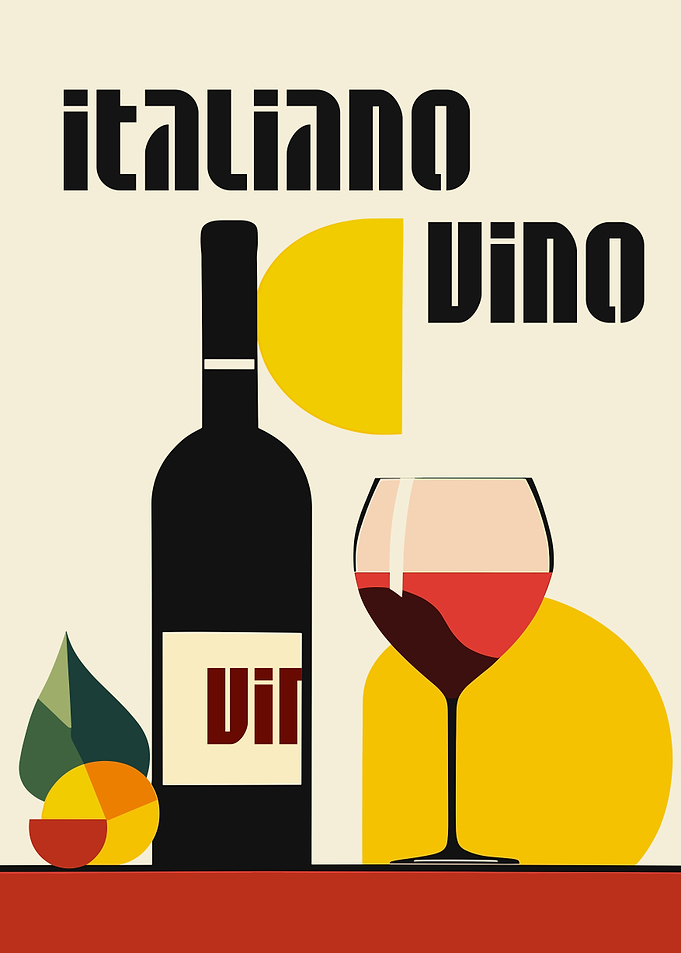 Minimal Italian Wine Poster