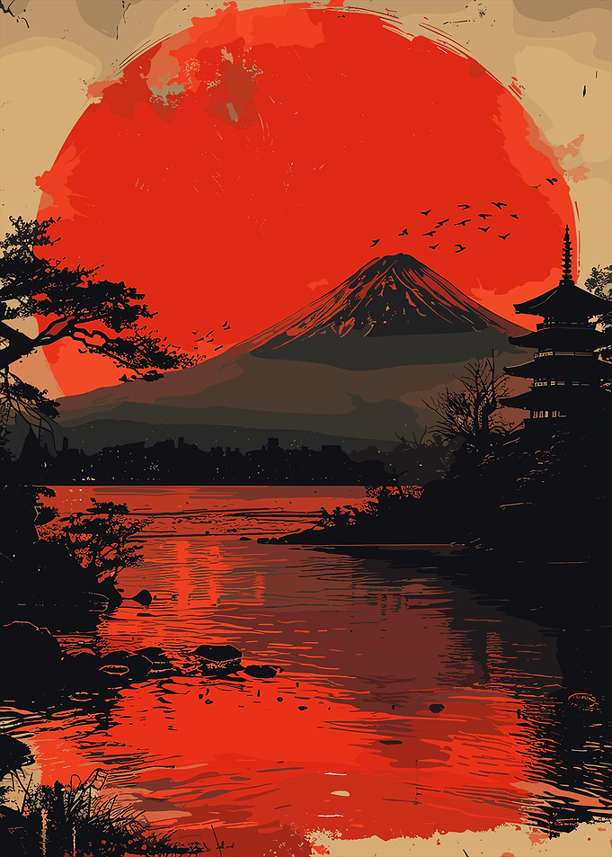 Mount Fuji Sunset