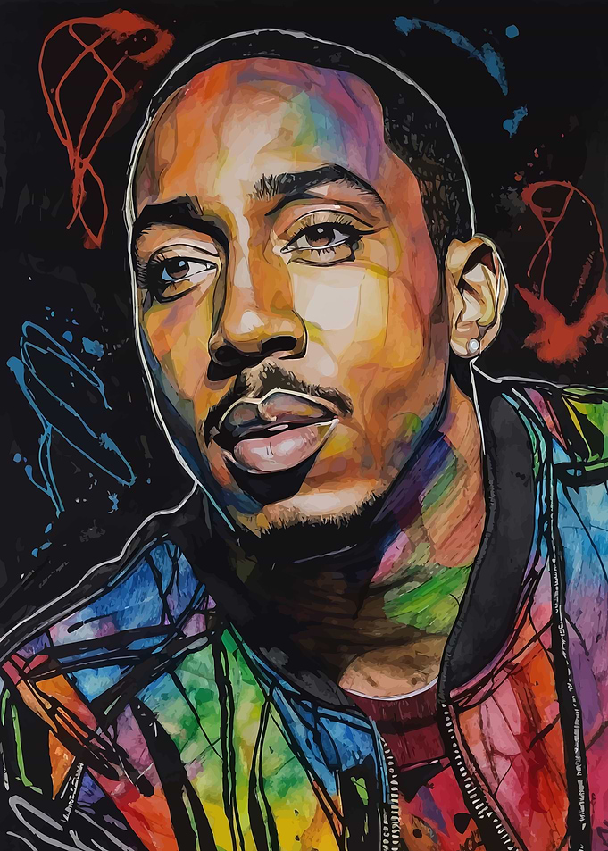 Ludacris Abstract Pop Art