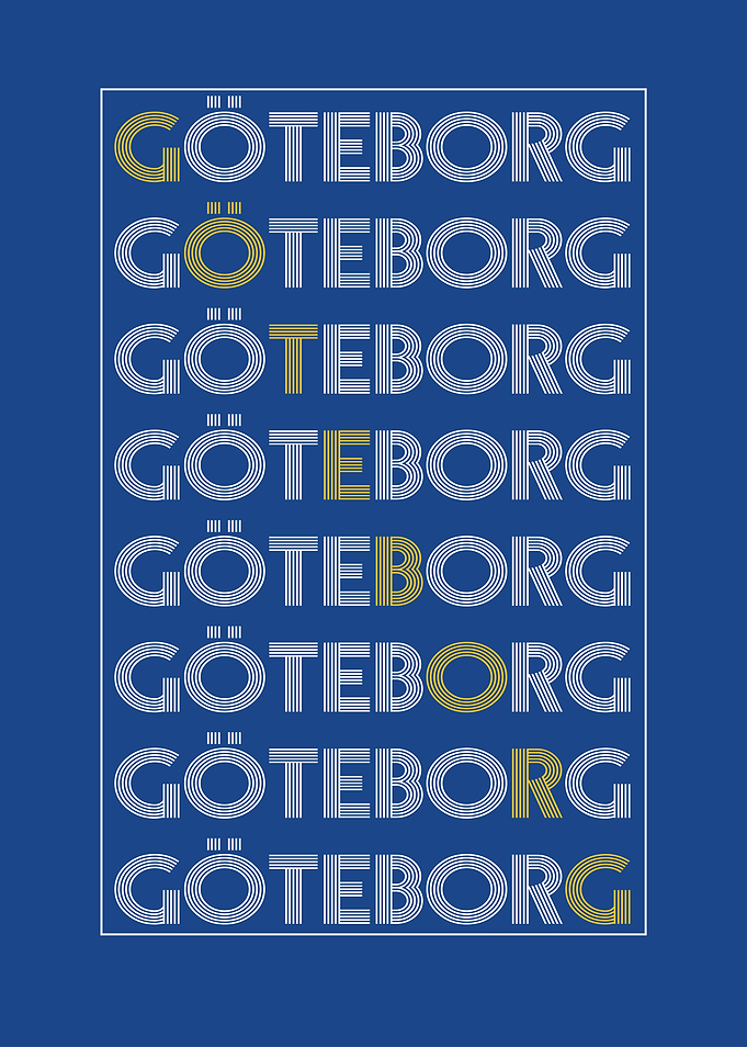 Göteborg Typography Art