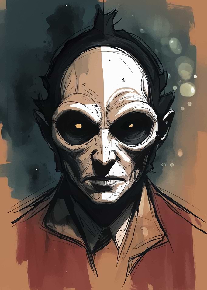 Man with Intense Gaze