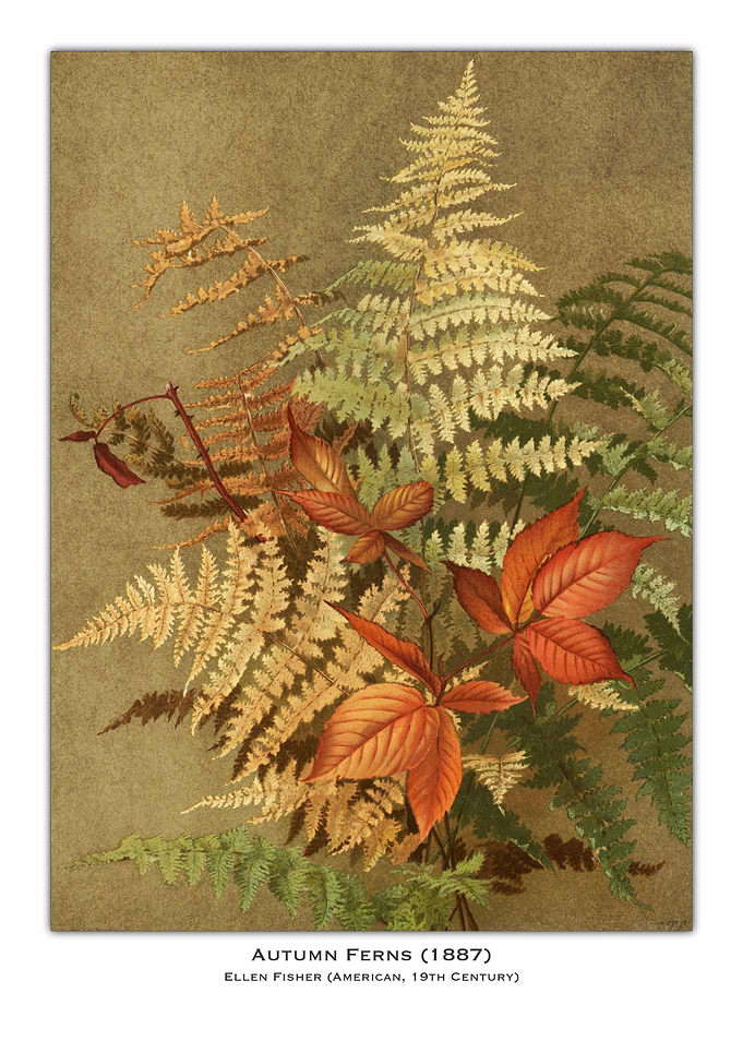 Autumn Ferns Painting