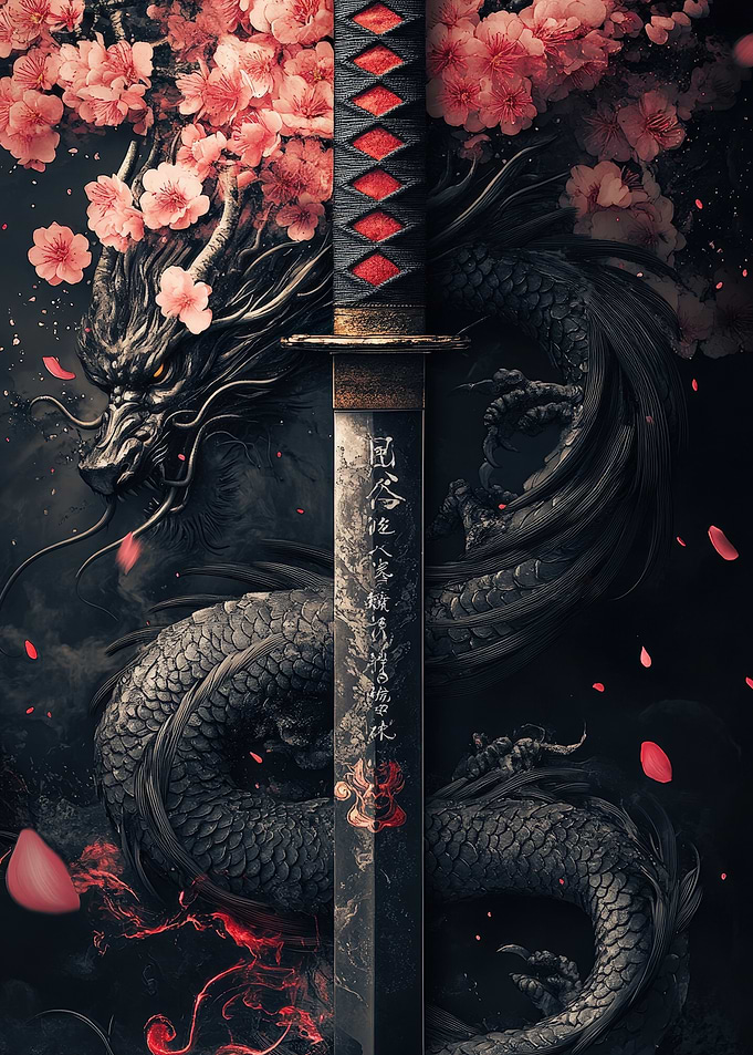 Black Dragon Katana
