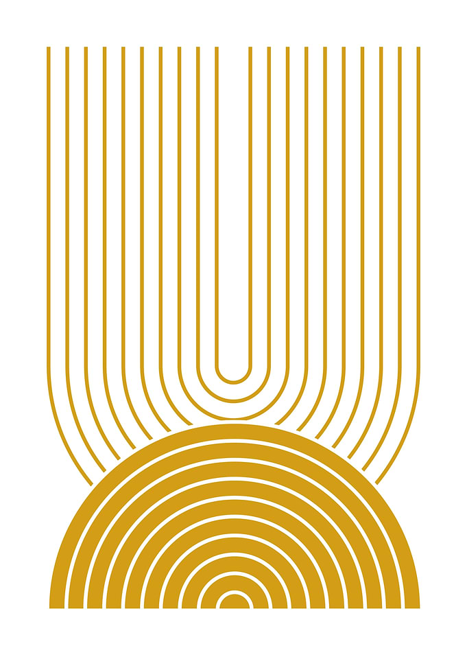 Golden Abstract Art