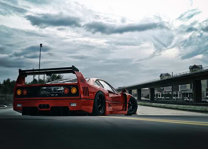 Red Ferrari F40