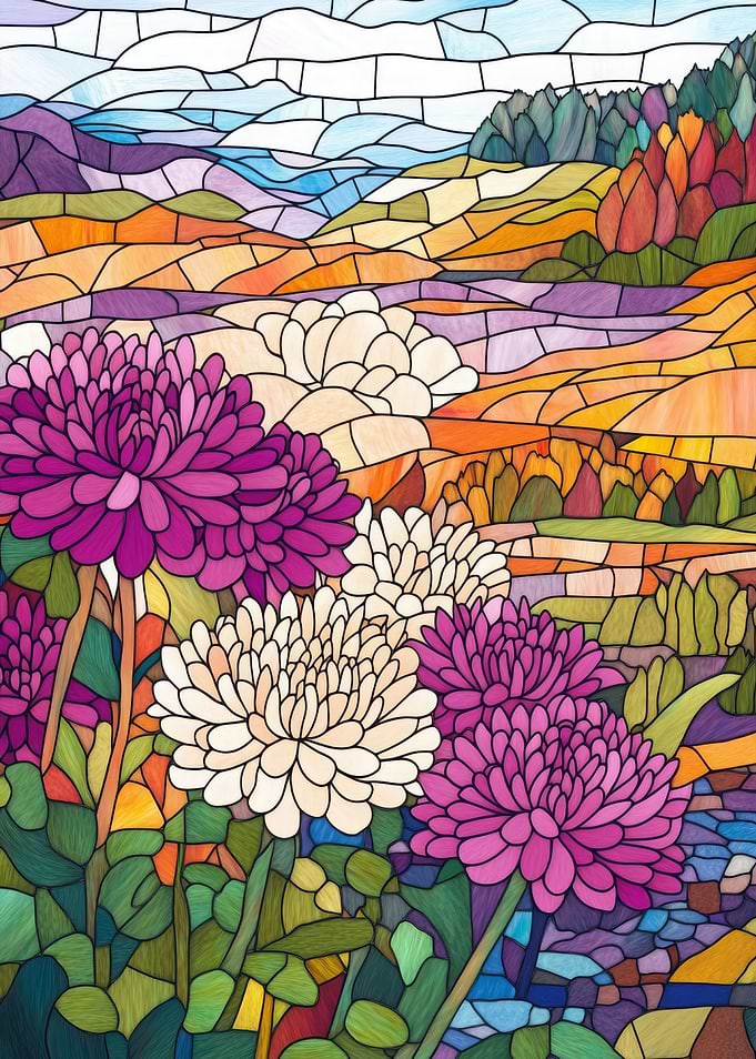 Stained Glass Landscape