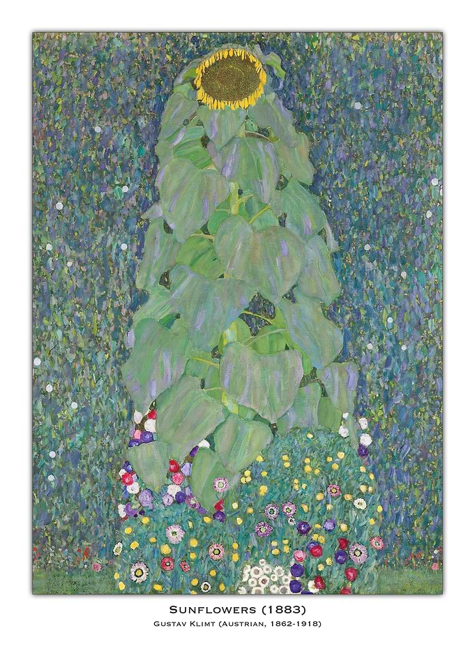 Gustav Klimt Sunflowers