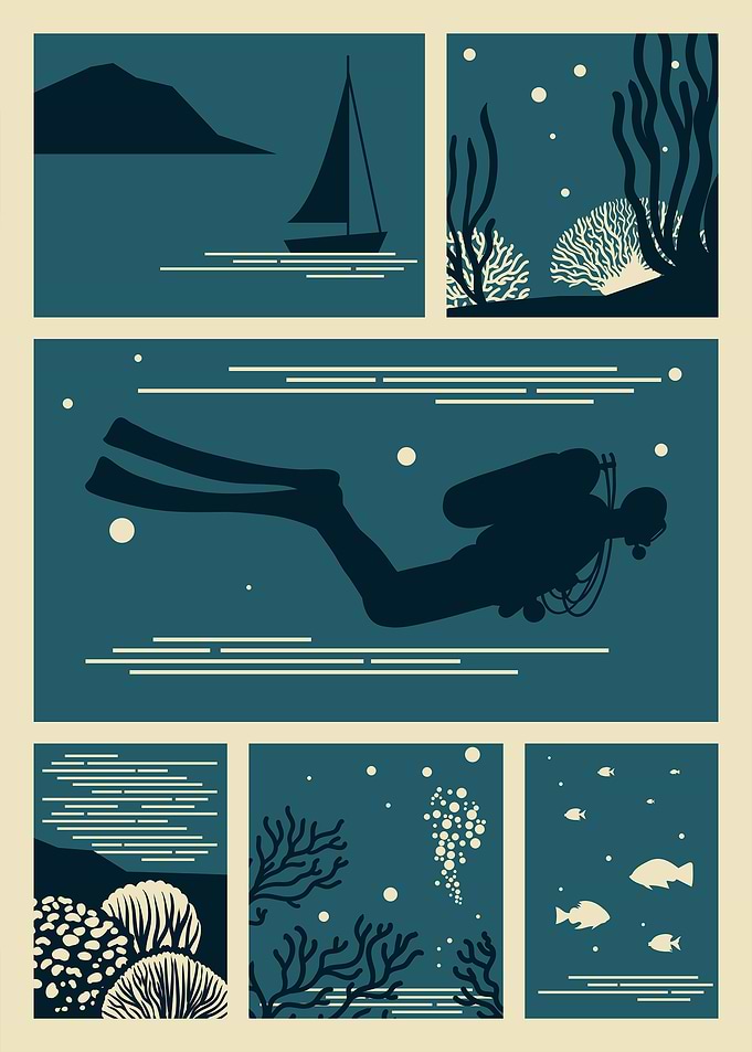 Scuba Diving Illustration