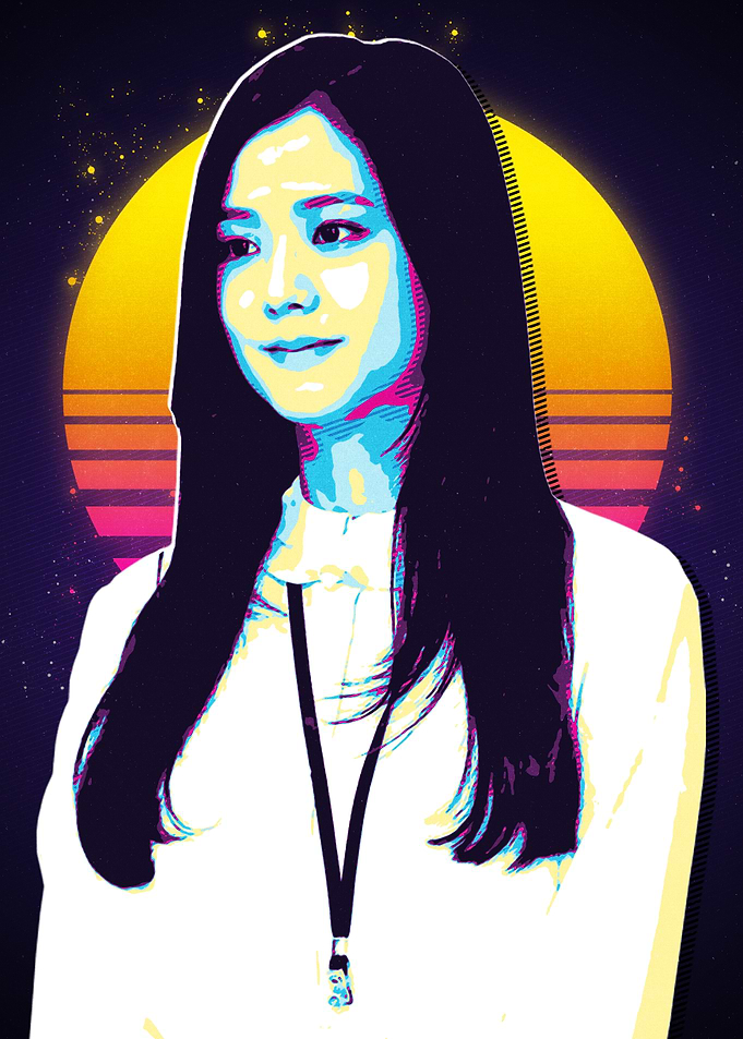 Retro Woman Portrait
