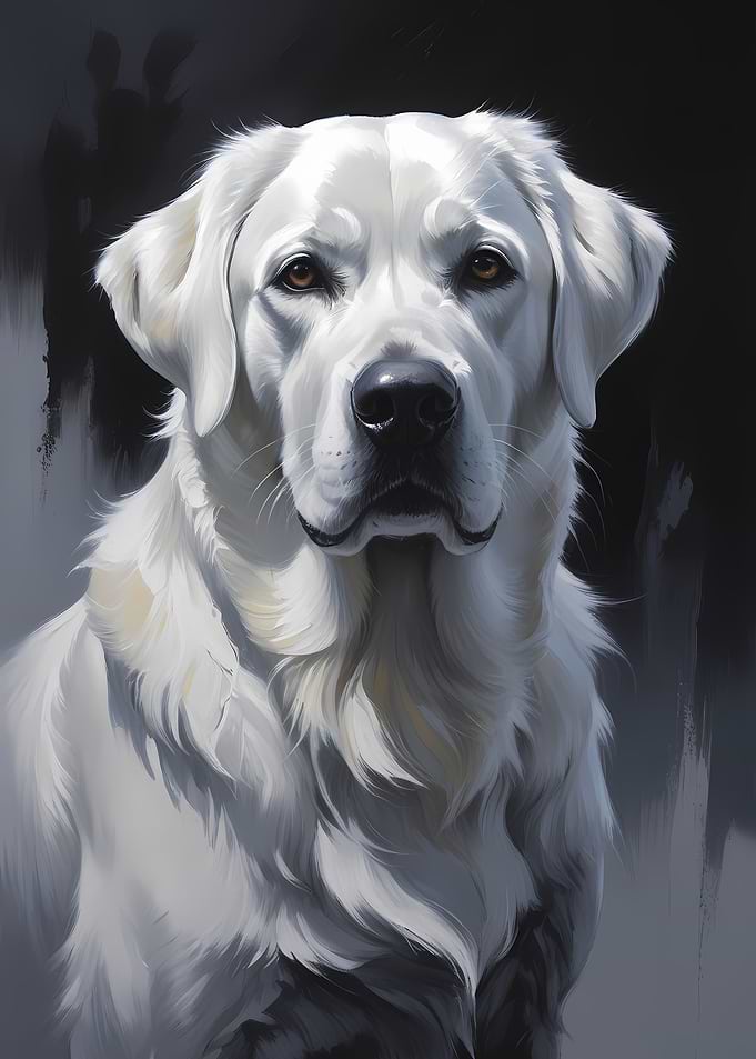 White Labrador Portrait