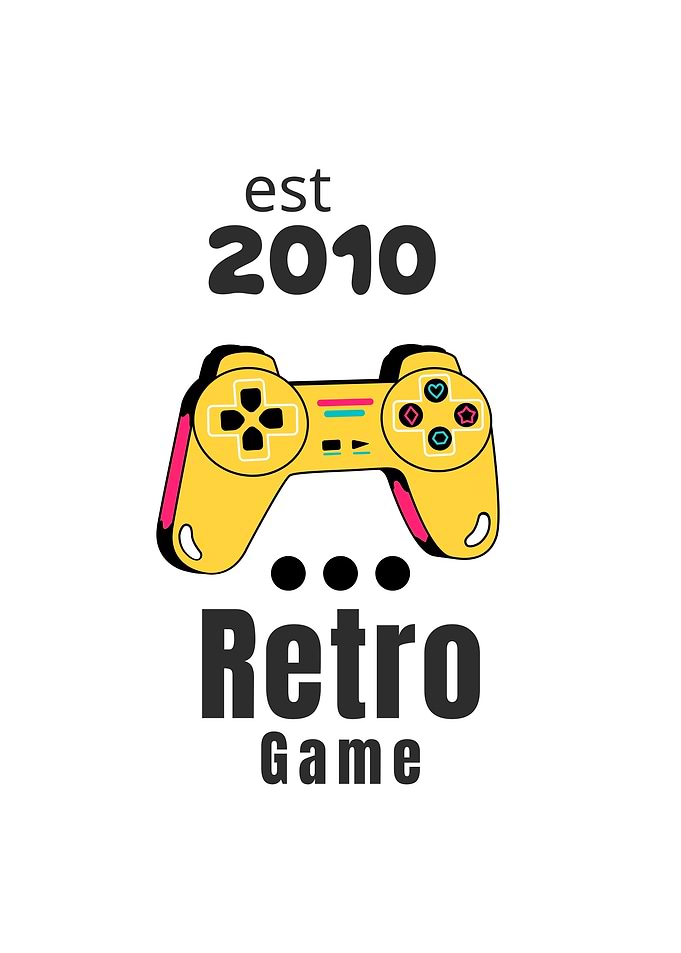 Retro Game Controller Logo