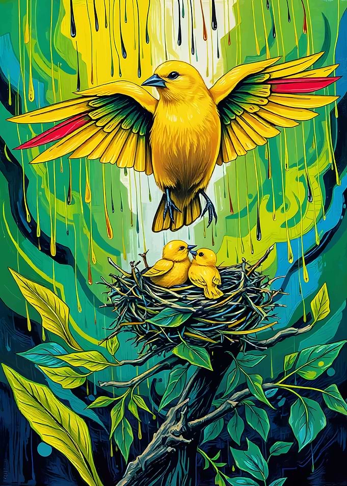 Yellow Canary Family