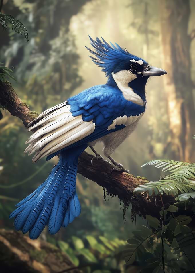 Blue Jay in Forest