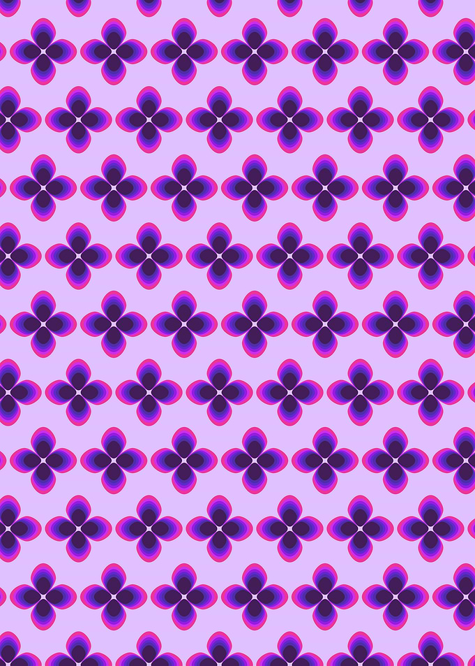 Purple and Pink Flower Pattern